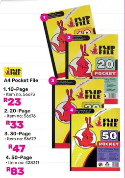 Game Flip File A4 Pocket File 10-Page offer