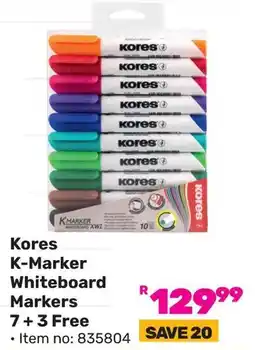 Game Kores K-Marker Whiteboard Markers offer