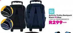 Game Pen+ Gear Activity Trolley Backpack Black OR Blue offer