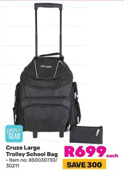 Game Pen+ Gear Cruze Large Trolley School Bag offer