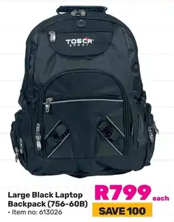 Game Tosca Large Black Laptop Backpack offer
