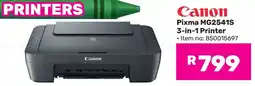 Game Canon Pixma MG2541S 3-in-1 Printer offer