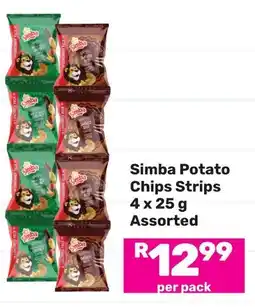 Game Simba Potato Chips Strips Assorted offer