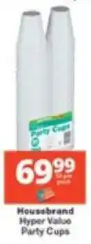 Checkers Housebrand Hyper Value Party Cups offer
