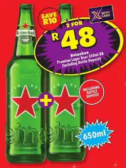 Shoprite Liquor Heineken Premium Lager Beer RB offer