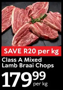 Oxford Freshmarket Class A Mixed Lamb Braai Chops offer
