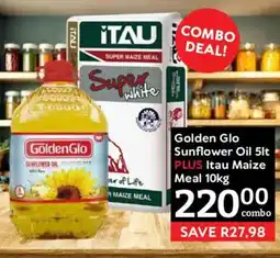 Oxford Freshmarket Golden Glo Sunflower Oil plus Itau Maize Meal offer
