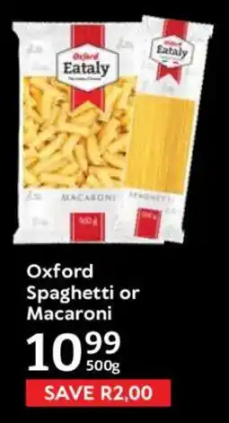 Oxford Freshmarket Oxford Spaghetti or Macaroni offer