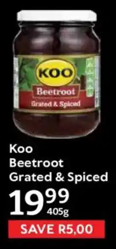 Oxford Freshmarket Koo Beetroot Grated & Spiced offer