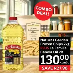 Oxford Freshmarket Natures Garden Frozen Chips plus La Familia Canola Oil offer