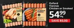 Oxford Freshmarket Oxford Viennas Chicken or Smoked offer