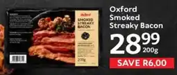 Oxford Freshmarket Oxford Smoked Streaky Bacon offer