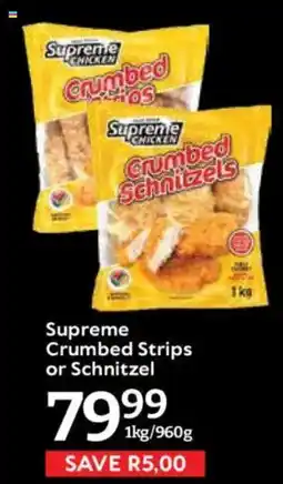 Oxford Freshmarket Supreme Crumbed Strips or Schnitzel offer