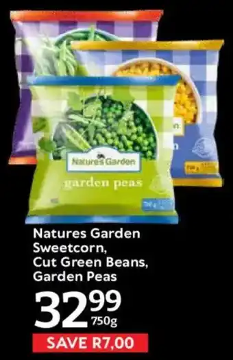 Oxford Freshmarket Natures Garden Sweetcorn, Cut Green Beans, Garden Peas offer