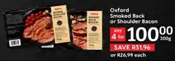Oxford Freshmarket Oxford Smoked Back or Shoulder Bacon offer
