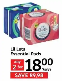 Oxford Freshmarket Lil Lets Essential Pads offer
