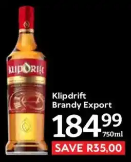 Oxford Freshmarket Klipdrift Brandy Export offer