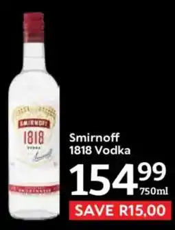 Oxford Freshmarket Smirnoff 1818 Vodka offer