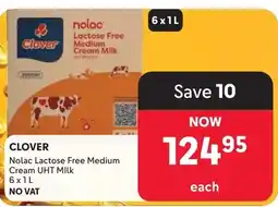 Makro Clover Nolac Lactose Free Medium Cream UHT MILK offer