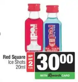 Spar Tops Red Square Ice Shots offer