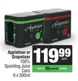 Spar Tops Appletiser or Grapetiser offer