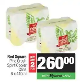 Spar Tops Red Square Pine Crush Spirit Cooler Cans offer