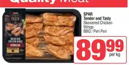 Spar SPAR Tender and Tasty Skewered Chicken Wings offer