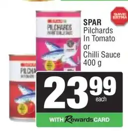 Spar SPAR Pilchards In Tomato or Chilli Sauce offer