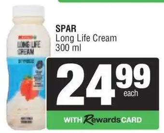 Spar SPAR Long Life Cream offer