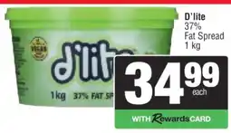 Spar D'lite 37% Fat Spread offer