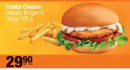 Spar CHIKKA CHICKEN Cheeky Burger & Chips 100 g offer