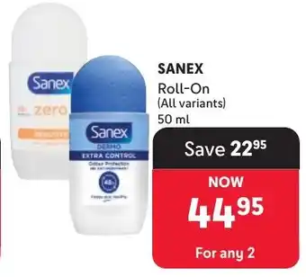 Makro Sanex Roll-On offer