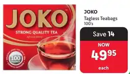 Makro Joko Tagless Teabags offer