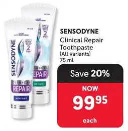 Makro Sensodyne Clinical Repair Toothpaste offer