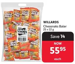Makro Willards Cheasnaks Baler offer