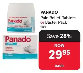 Makro Panado Pain Relief Tablets or Blister Pack offer
