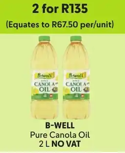 Makro B-well Pure Canola Oil offer