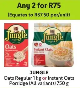 Makro Jungle Oats Regular or Instant Oats Porridge offer