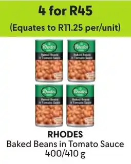 Makro Rhodes Baked Beans in Tomato Sauce offer