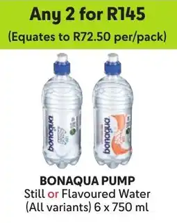Makro Bonaqua Pump Still or Flavoured Water offer
