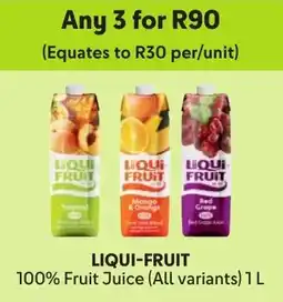 Makro Liqui-fruit 100% Fruit Juice offer