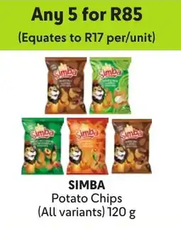 Makro Simba Potato Chips offer