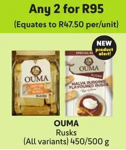 Makro Ouma Rusks offer