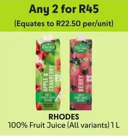 Makro Rhodes 100% Fruit Juice offer