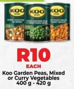 Food Lover's Market Koo Garden Peas, Mixed or Curry Vegetables offer