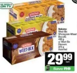 Spar Bokomo - weet-bix wholegrain wheat biscuits or weet-bix flavours offer