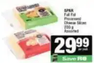 Spar Spar - full fat processed cheese slices offer