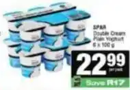 Spar Spar - double cream plain yoghurt offer