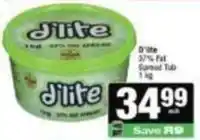Spar D'lite - spread tub offer