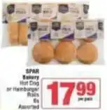 Spar Spar - hot dog or hamburger rolls offer